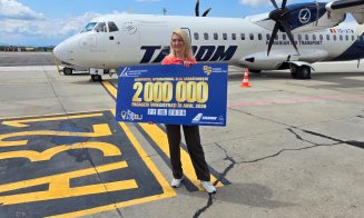 Pasagerul cu numărul 2 milioane de pe Aeroportul Cluj, sărbătorit mai devreme decât anul trecut