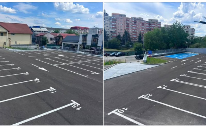 S-a deschis o nouă parcare în centrul Dejului! 65 de locuri disponibile într-o zonă extrem de aglomerată