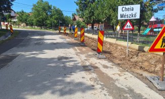 Reparații pe drumul județean care duce pe platoul Cheile Turzii