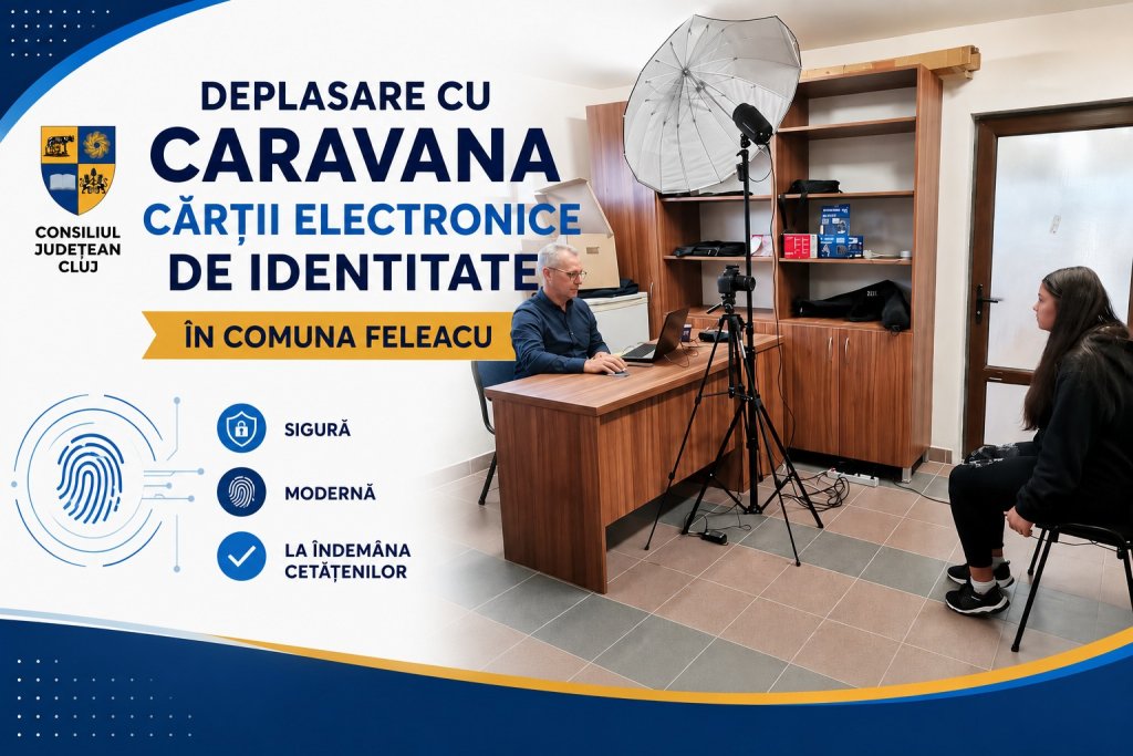 Caravana Cărții Electronice de Identitate ajunge într-o nouă comună din Cluj