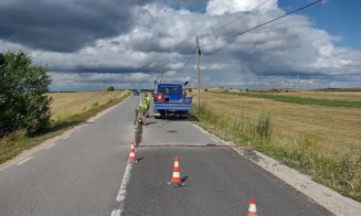 Reparații pe un important drum județean din Cluj