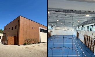 Sală de sport a unui liceu din Cluj-Napoca, modernizată cu fonduri PNRR / Emil Boc: "Sportul formează caractere puternice"