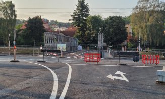 FOTO. Așa arată noul pod provizoriu construit pentru a menține legătura peste Someș până se reface vechiul Garibaldi