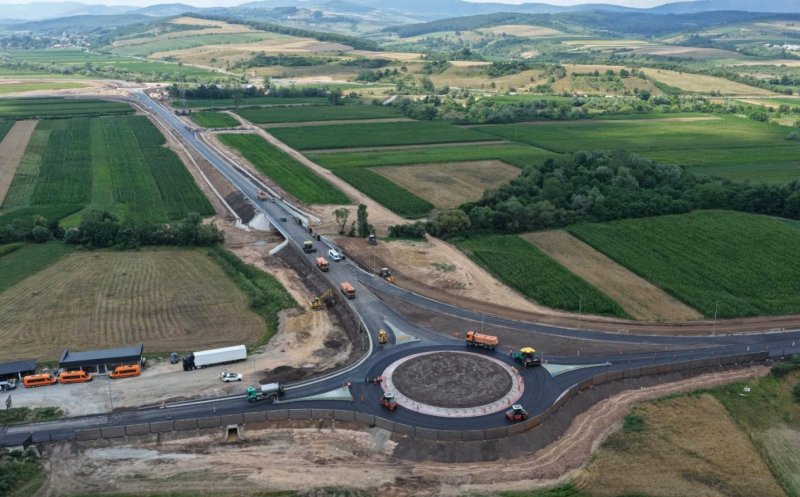 Nodul rutier de la Românași, cel mai așteptat de pe Autostrada Transilvania, intră în ultima etapă. Când va fi gata