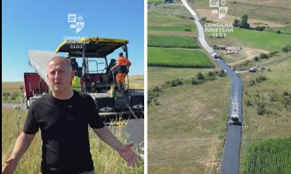 Radu Rațiu, în vizită pe șantierul unui sector de drum care va scurta timpul către Cluj-Napoca