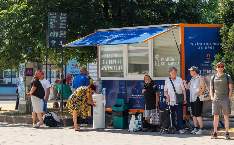 Măsuri pentru caniculă la Cluj-Napoca. 5 puncte pentru situații de urgență și pentru hidratare, peste 100 de cișmele în oraș