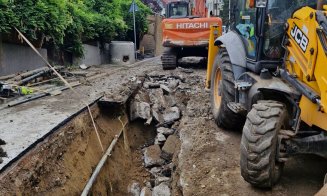 În ce stadiu sunt lucrările de canalizare de pe strada C.A. Rosetti din Cluj-Napoca