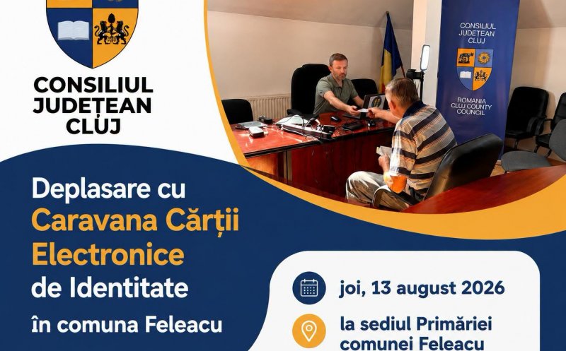 Caravana Cărții Electronice de Identitate, într-o nouă comună din Cluj