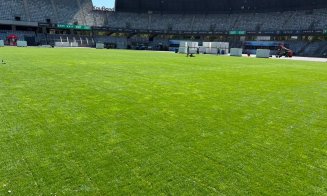 Gazonul de pe Cluj Arena îi așteaptă pe jucătorii Universității: "Arată bine în proporție de 98%"