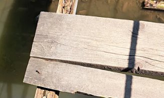 Jale în Cheile Turzii. 2 podețe care traversează pârâul Hășdate, adevărate capcane de rupt picioare / ”Știți câți turiști străini trec pe acolo?”