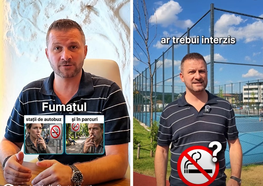 Floreștiul vrea să interzică fumatul în stațiile de autobuz și în parcuri. Primarul: „Tu ce părere ai?”