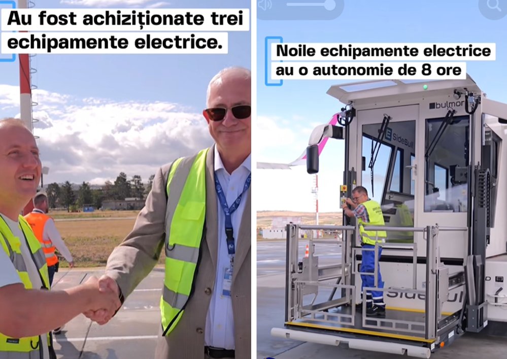 Un nou pas spre un Aeroport mai verde la Cluj. La ce vor fi folosite noile echipamente electrice
