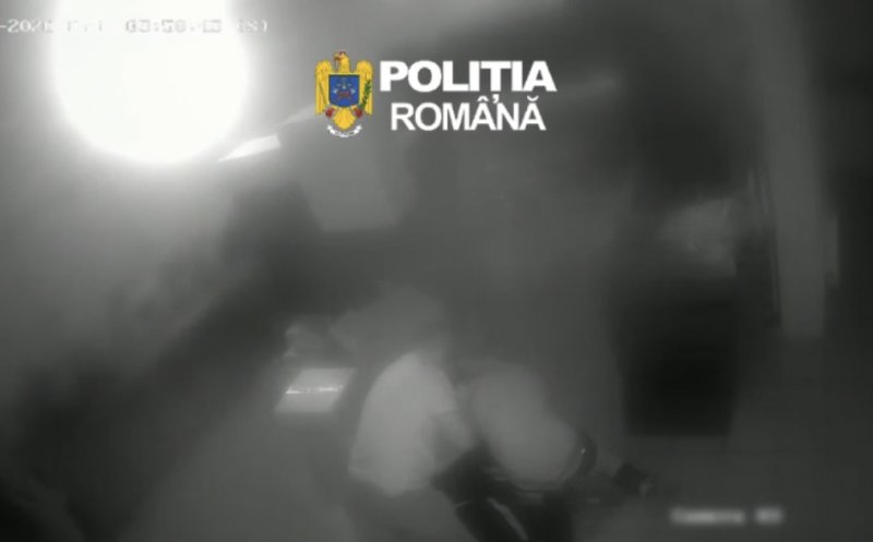 Hoț prins în flagrant la Huedin, în timp ce încerca să pătrundă într-o societate comercială