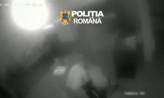 Hoț prins în flagrant la Huedin, în timp ce încerca să pătrundă într-o societate comercială