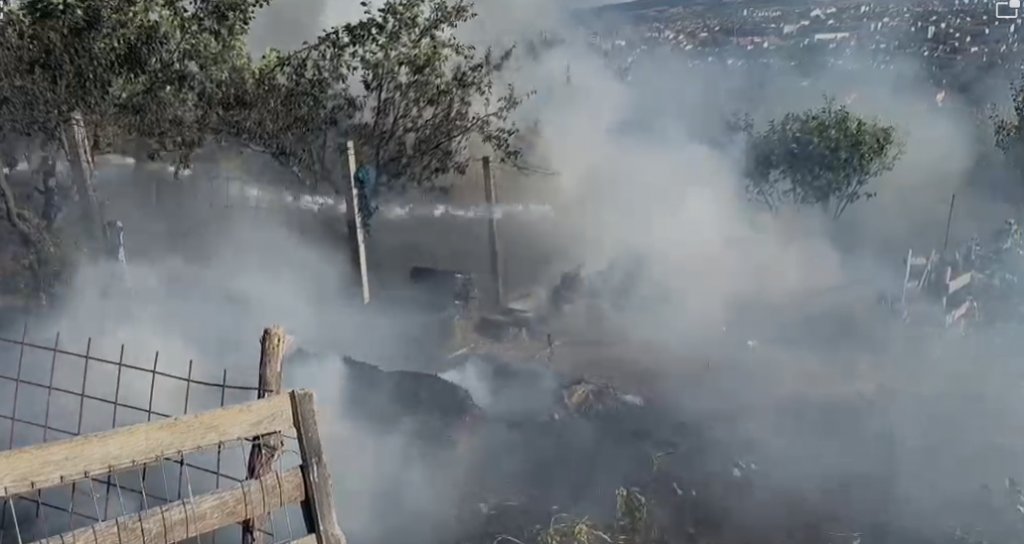 Incendiu de vegetație uscată în Cluj-Napoca. Pompierii au intervenit cu trei autospeciale