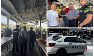 Controale în forță în Piața Oser din Cluj: sute de verificări, amenzi de 48.500 de lei și trei unități închise