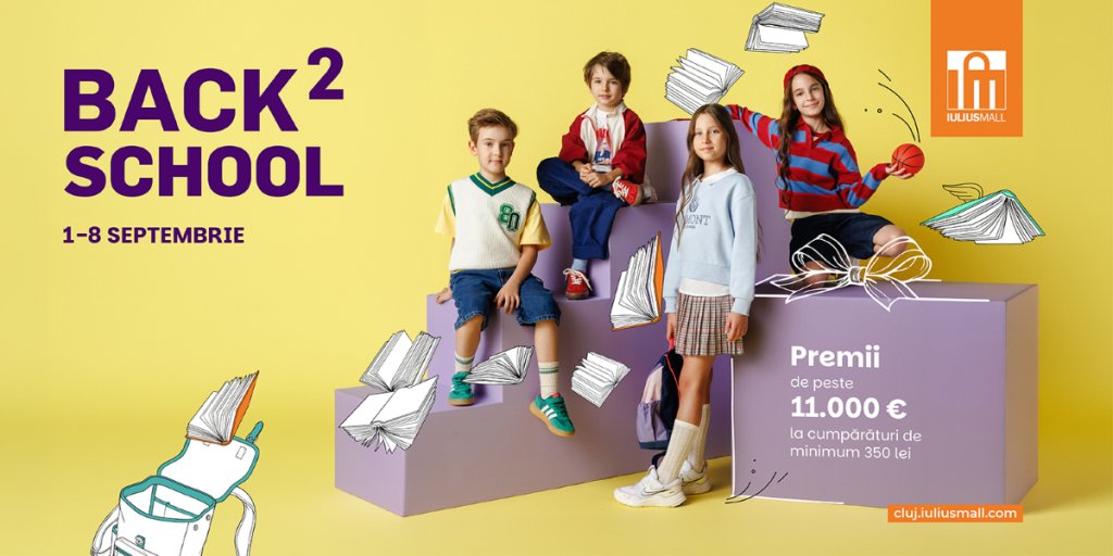 Reduceri și cadouri la shopping de „Back to School”, la Iulius Mall Cluj