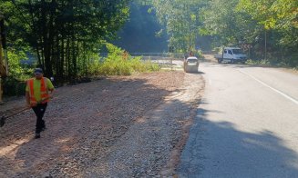 Reparații pe drumul județean care duce într-o zonă superbă a Clujului