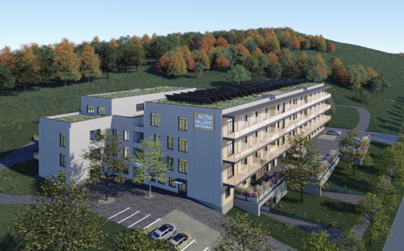 Proiect de amploare pe Valea Gârbăului. Cum va arăta noul spital de îngrijiri paliative al Clujului: 11.000 mp, 88 de paturi și echipe care vor merge la pacienți acasă