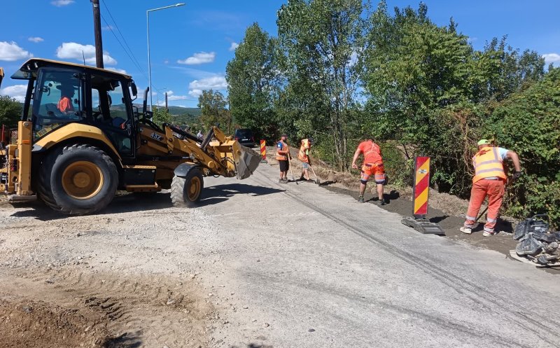 Se repară un nou drum județean din Cluj. O parte va fi închis vineri pentru asfaltare