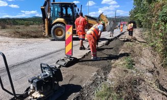 Se repară un nou drum județean din Cluj. O parte va fi închis vineri pentru asfaltare
