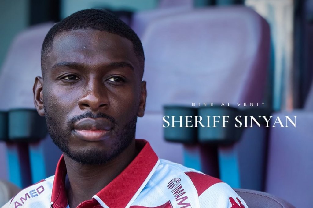 Sheriff Sinyan s-a întors în Superligă. Fostul fundaș al CFR-ului a fost prezentat oficial de Rapid