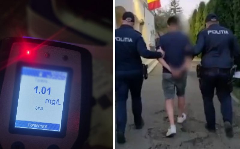La volan, la 2 noaptea, cu 1,01 mg/l alcool. Tânăr de 27 de ani, tras pe dreapta și reținut de polițiștii clujeni