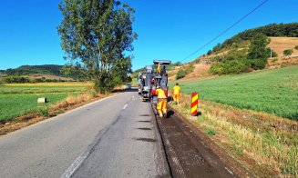 Un drum județean din Cluj a intrat în reparații. Ce lucrări se execută