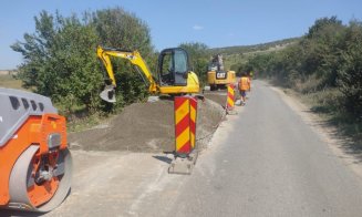 Drumul județean care leagă Turda de satul Lita a intrat în reparații. Lucrările se derulează pe un sector de peste 13,5 km