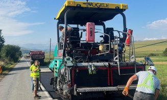 Drumul județean care leagă Turda de satul Lita a intrat în reparații. Lucrările se derulează pe un sector de peste 13,5 km