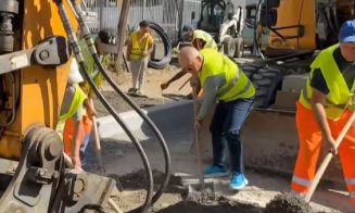 Boc a pus mâna pe lopată pe Piezișă: „Terminăm strada”