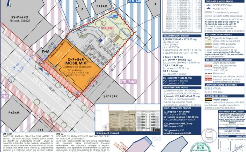 Bloc cu 6 etaje propus pe strada Constantin Brâncuși