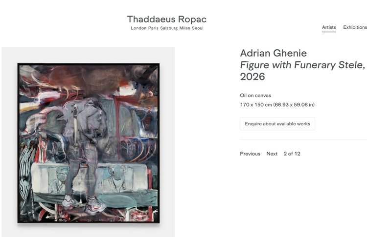 Adrian Ghenie, record la cel mai important târg de artă contemporană din Asia. Tablou vândut pentru 1,1 milioane euro