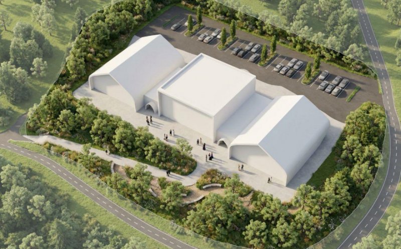 Nou salon de nunți și botezuri într-o localitate de lângă Cluj-Napoca. Amplasarea este cam ciudată: aproape de cimitir
