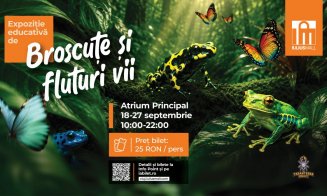 Expoziția educativă de broscuțe și fluturi vii ajunge în acest weekend la Iulius Mall Cluj