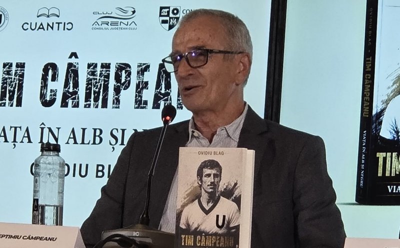 Idolul tribunelor clujene și-a povestit viața. A fost lansată cartea "Tim Câmpeanu – Viața în alb și negru"