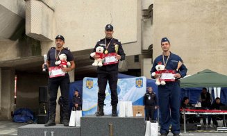 Performanță de aur pentru pompierii clujeni. Au urcat pe cea mai înaltă treaptă a podiumului la un concurs internațional