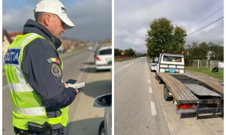 Razie pe drumurile din Cluj. Polițiștii au verificat peste 130 de mașini / Câte permise au fost reținute
