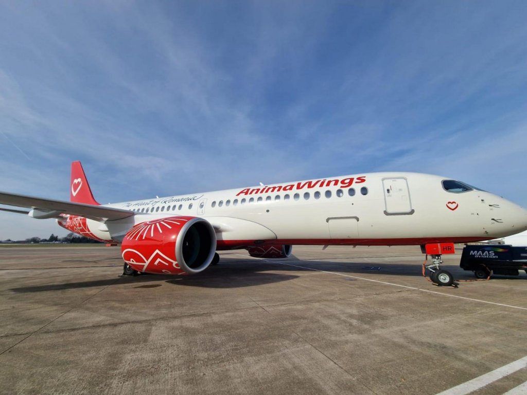 AnimaWings renunță la 75% din flotă din cauza unor probleme tehnice repetate la avioanele Airbus A220-300 și anunță "modificări punctuale ale programului de operare"