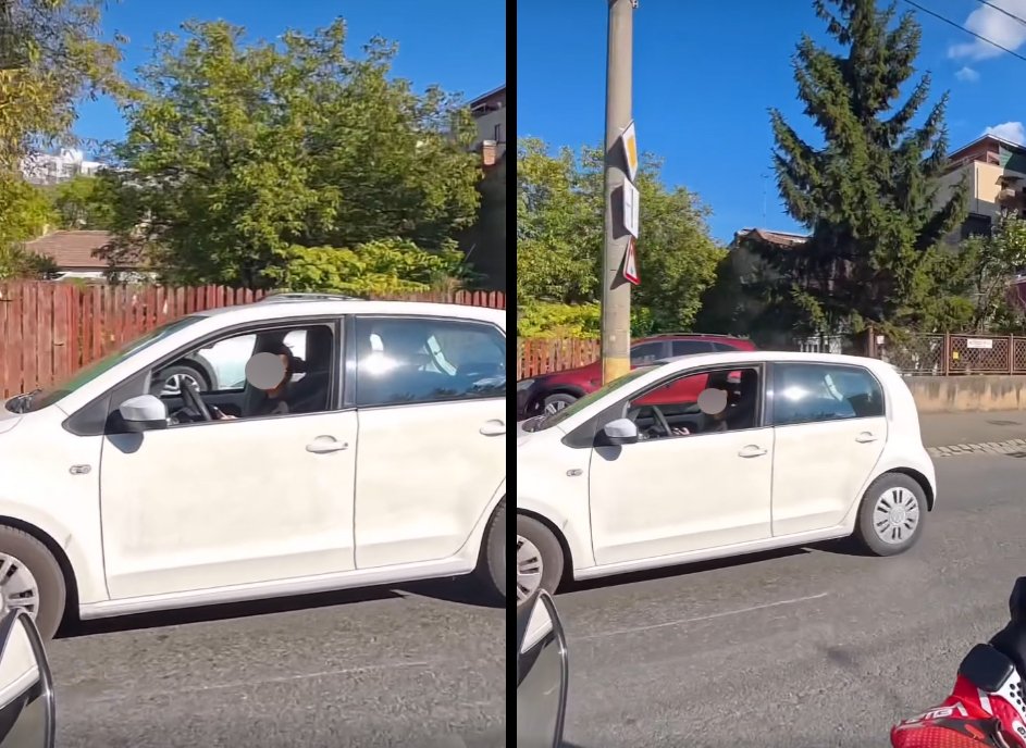Șoferie fără mâini = multitasking :)) / ”E plin deja orașul de d'ăștia...”