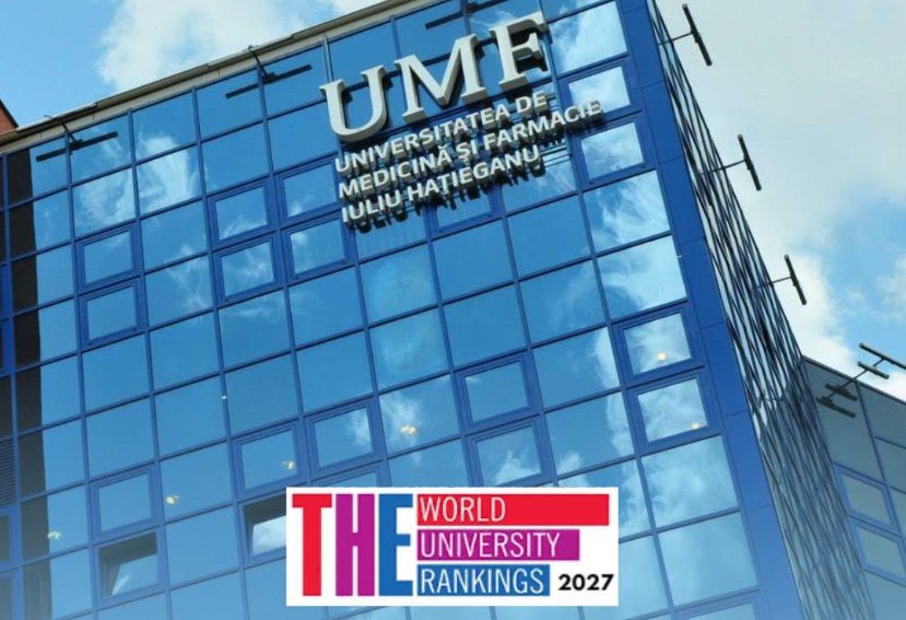 UMF „Iuliu Hațieganu”, în topul universităților din România în clasamentul Times Higher Education 2027. Este cea mai bine clasată universitate din Cluj