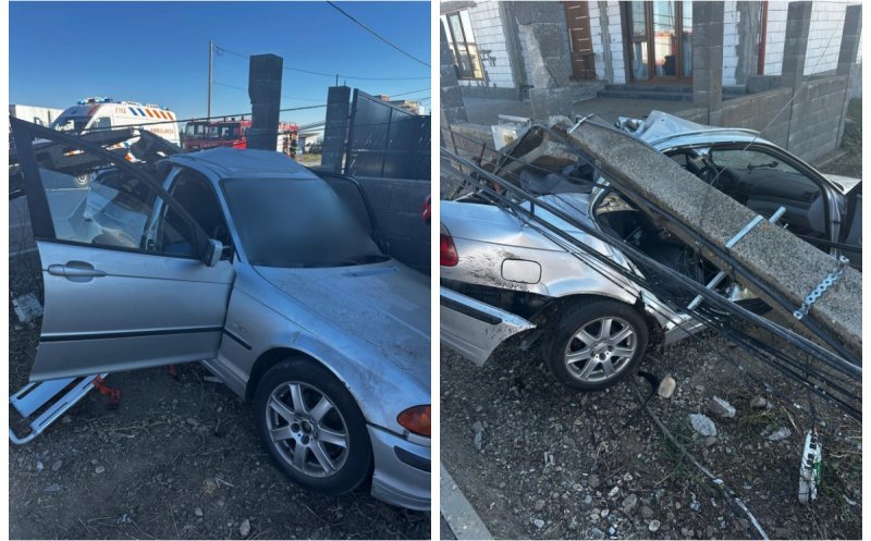 Accident grav în Cluj! Un bărbat a fost rănit, iar un copil de șapte ani se află în stare critică / Trafic blocat
