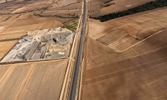 Autostrada Transilvania: Imagini din avion de pe Chiribiș-Suplacu de Barcău / De 1 decembrie lotul va fi GATA