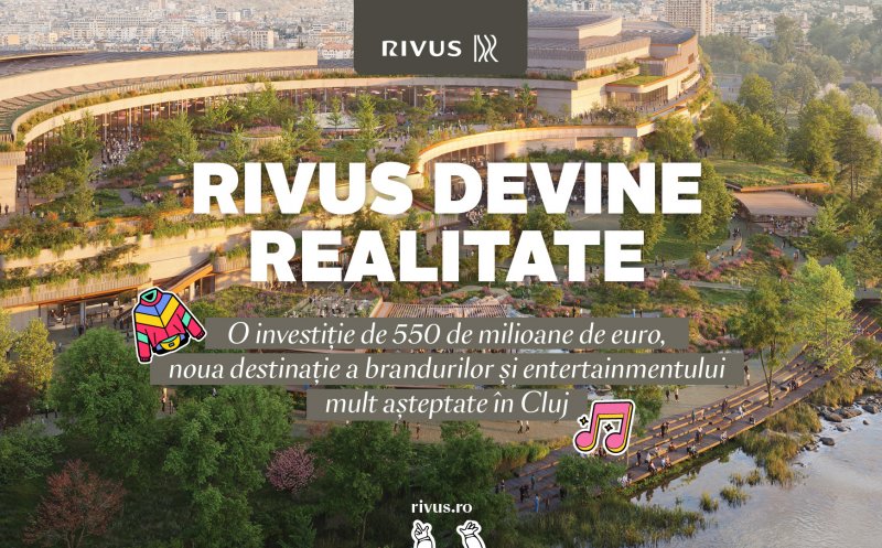 RIVUS devine realitate: proiectul este închiriat în proporție de 80% și îi invită pe clujeni să contribuie cu idei pentru completarea spațiilor disponibile