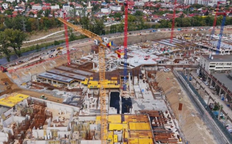 Șantierul RIVUS Cluj toamna. Cum avansează lucrările la investiția de 550 de milioane de euro