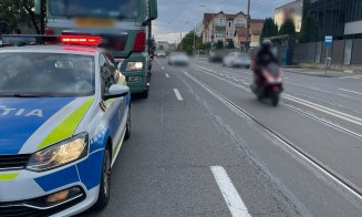 Șofer dat jos de la volan! A venit cu mastodontul la Cluj și a plecat cu amenzi de 26.000 de lei