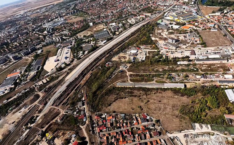 Calea ferată Cluj - Oradea, din avion: Lotul 4, la 60% / Când ar putea circula din nou trenurile de călători