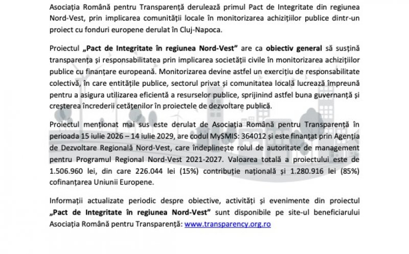 Comunicat de presă