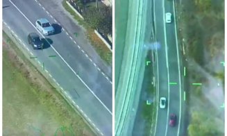 "Vânați” din elicopter pe DN1, în Cluj. Patru șoferi au rămas fără permis în doar 10 minute