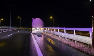 Accident pe Autostrada A10: O autocisternă care transporta ulei, implicată într-o tamponare. Sunt scurgeri de motorină pe carosabil